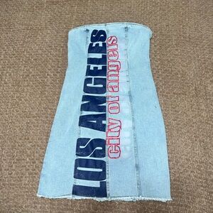 Denim Strapless Dress || Forever 21